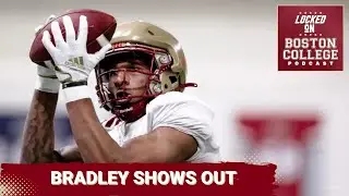 Jerand Bradley and Jayden McGowan have some huge plays as Boston College continues fall practice.
