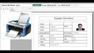 Crystal Report in C# | How to print bill|report in c# | create crystal report in c# on visual studio