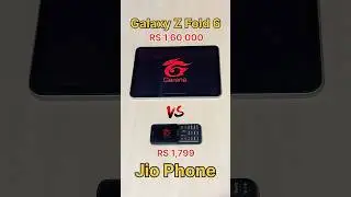 Galaxy Z Fold 6 vs Jio Phone💀 vs 1,60,000 vs 1,799 - FREEFIRE SPEED TEST 