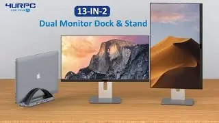 USB C Dual Monitor Docking Station for MacBook & Windows