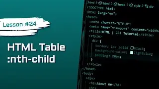 Style Even Rows With :nth-child | HTML & CSS #24