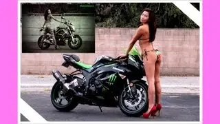 Exotic Asian - Beautiful Filipina and the European Naked Bike