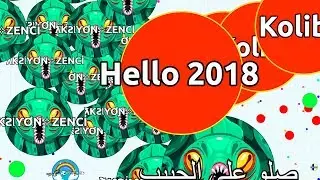 HELLO 2018! LEGENDARY AGAR.IO GAMEPLAY OF 2017 ( Agar.io Best Compilation )