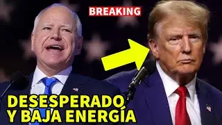 Trump DESESPERADO por exito de los democratas; Tim Walz pronuncia discurso HISTORICO