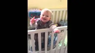Playing in the Crib