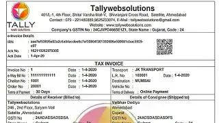 e-Invoice Print in Tally Prime 6.0 | Customized e-Invoice Print in Tally Prime 6.0 Tallywebsolutions