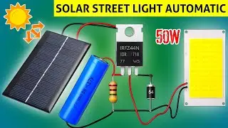 DIY Solar Street Light circuit Auto ON OFF With Single Mosfet
