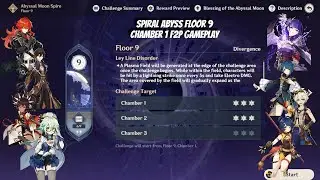 Diluc and Raiden Spiral Abyss Floor 9 Chamber 1