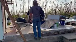 09/2019 - Hurricane Dorian (1st trip) - "The farm road", Treasure Cay, Bahamas