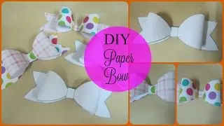 DIY paper bow