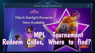 How To find Code redeem in Mobile Legends | MPL Tournament Redeem Code