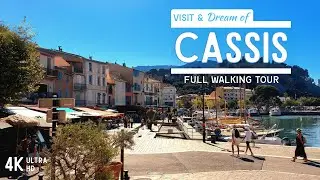 💙CASSIS, French Riviera ☀ SUMMER Full Walking Tour - Mediterranean city and port to explore