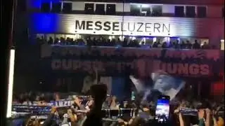 Suporter FC Luzern Swiss chant Bangga Mengawalmu' versi bahasa Swiss
