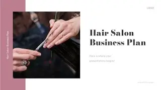 Hair Salon Business Plan PowerPoint Template by mslides