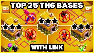 TH6 War & Farming Bases ♦ 2024 Updated ♦ ANTI TH7 | ANTI LOON | ANTI 2 STAR | With Copy Links 2024