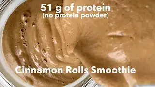 Cinnamon Rolls Smoothie Healthy Vegan High Protein