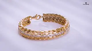 HABIB Gelang Tangan Emas Rona Putih & Kuning #OroItalia916