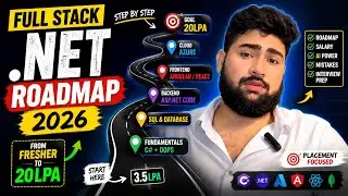 Full Stack .NET Roadmap 2026 | Complete Guide for Freshers & Developers✅