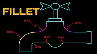 🔥Fillet command in autocad !!🔥 How to Use Fillet Command in Autocad in Hindi हिंदी