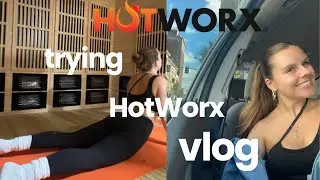 TRYING HOTWORX FOR THE FIRST TIME | 45 MINUTE HOT STRETCH HONEST REVIEW