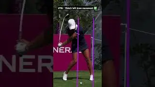 Golf Swing Slow Motion Driver (Left Knee Movement) #golfswing