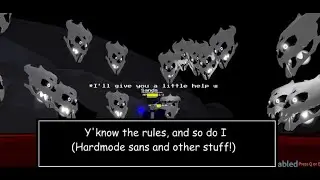 Hardmode sans showcase! + how to get hardmode sans and other updates! (Undertale test place reborn!)