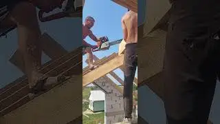 процесс идёт!! кровлю делаем