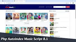 new music website php script 8.1 | how to make a website | Php Autoindex Script