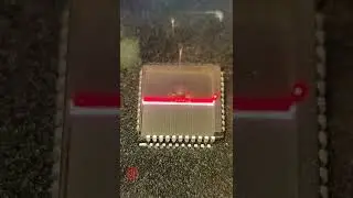 What's inside the BIOS chip? Laser opening #shorts #project #explore