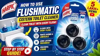 How to Use Harpic Flushmatic | Flushmatic Cistern Toilet Cleaner | Flushmatic Toilet Cleaner Blocks