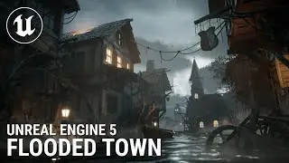 Unreal Engine 5 Flooded Medieval Town | Modular Environment with Maya, ZBrush, Substance, Quixel