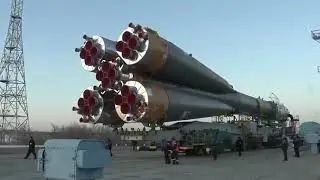 Soyuz Rocket Moves To Launch Pad