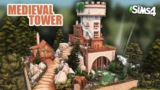 MEDIEVAL TOWER - Sims 4 Castle [No CC] - Speed Build | Kate Emerald
