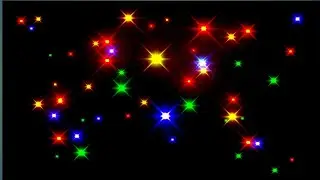 Multi color star effect video