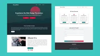 How to Make Simple Website in HTML, CSS, and JavaScript | Complete Website Design in HTML and CSS.