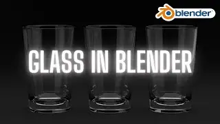 Procedural Realistic GLASS in Blender software fast. Tech Tutorial