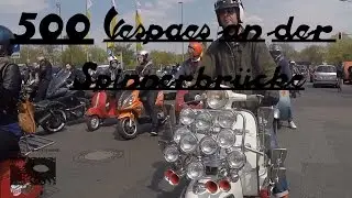 -Neuauflage- 500 Vespa´s an der Spinnerbrücke