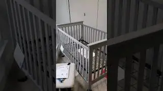 How did this get up here? Built in place crib