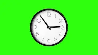 Green Screen Clock  Animation || Copyright Free 