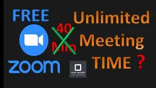 FREE UNLIMITED ZOOM TIME | How to Remove 40-Minute Time Limit | ZOOM HACK @TechInsider