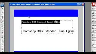 Photoshop text metin eklemek ve düzenleme
