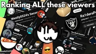 I Ranked ALL My Viewers!!