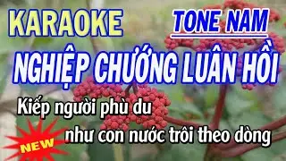 Karaoke Nghiệp Chướng Luân Hồi - Tone Nam - ST Hà Vĩnh Trung