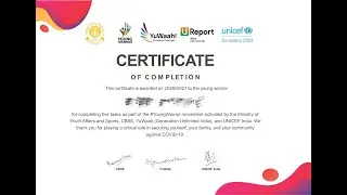 HOW TO GET FREE CERTIFICATE FROM UNICEF. COMPLETE DETAILS  