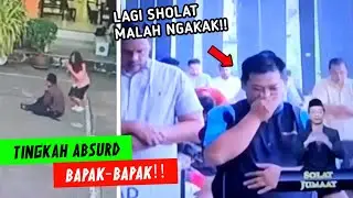 Lagi Sholat Malah Ngakak.. Aksi Lucu Bapak-Bapak Ini Bikin Tepok Jidat
