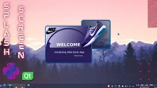 #1 Python Desktop App Splash Screen using QT Designer, Pyqt, Pyside | Modern Flat GUI.