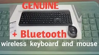 Genuine wireless keyboard and mouse Unboxing