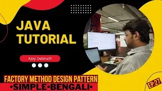Factory Method Design Pattern. Bengali-Ep:27 #learnjava #bengali #designpattern #designpattern