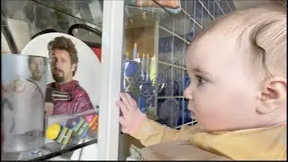 baby sees Adam Sandler for the first time