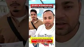 #singapore study visa in 7 days | No advance - All fees after visa